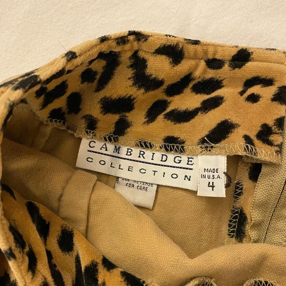Vintage Cambridge Collection Leopard Skirt - Picture 2 of 3